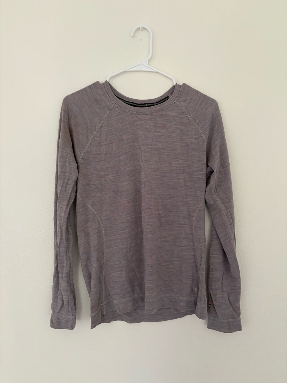 Smartwool 100% Wool Base Layer Shirt Grey Women’s  LARGE